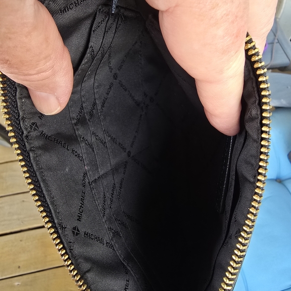 Michael Kors Black and Red Floral Satchel - Picture 7 of 15